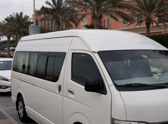 14, 30 seatable Toyota van available for carlift