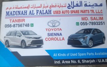 MADINAH AL FALAH USED TOYOLTA, AUTO SPARE PARTS TR. (Used auto parts, Dealer, Sharjah spare parts Market)