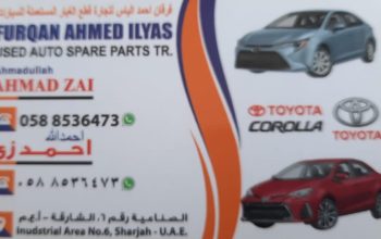 FURQAN AHMED ILYAS TOYOATA USED AUTO SPARE PARTS TR. (Used auto parts, Dealer, Sharjah spare parts Markets)