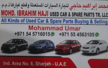 MOHD.IBRAHIM HAJI ,TOYOTA USED CARS & SPARE PARTS TR. (Used auto parts, Dealer, Sharjah spare parts Market)