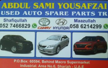 ABDUL SAMI YOUSAFZIA HYUNDAI TOYOTA USED AUTO SPARE PARTS TR. (Used auto parts, Dealer, Sharjah spare parts Markets)