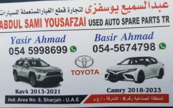 ABDUL SAMI YOUSAFZIA TOYOTA USED AUTO SPARE PARTS TR. (Used auto parts, Dealer, Sharjah spare parts Markets)