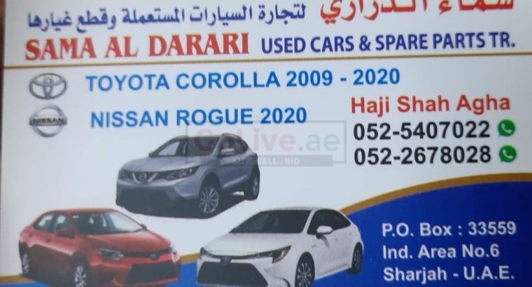 SAMA AL DARARI NISSAN,TOYOTA USED CARS & SPARE PARTS TR. (Used auto parts, Dealer, Sharjah spare parts Markets)