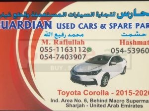 GUARDIAN USED TOYOTA CARS & SPARE PARTS TR. ( Used auto parts, Dealer, Sharjah spare parts Markets)