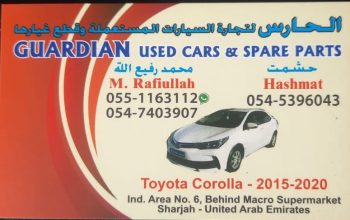 GUARDIAN USED TOYOTA CARS & SPARE PARTS TR. ( Used auto parts, Dealer, Sharjah spare parts Markets)