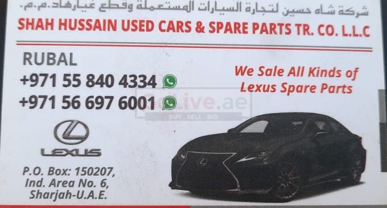 SHAH HUSSAIN USED LEXUS CARS & SPARE PARTS TR. ( Used auto parts, Dealer, Sharjah spare parts Markets)