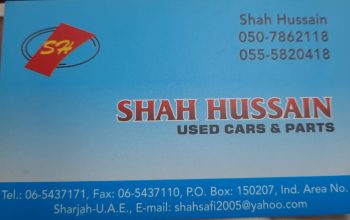 SHAH HUSSAIN USED HONDA,MAZDA,NISSAN,TOYOTA CARS & SPARE PARTS TR. ( Used auto parts, Dealer, Sharjah spare parts Markets)