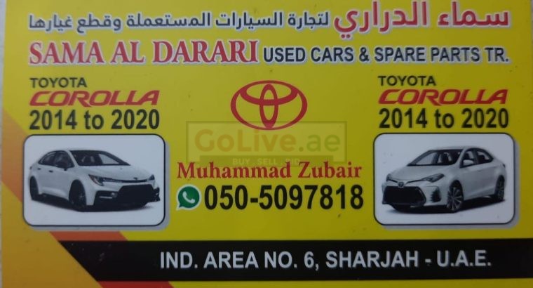 SAMA AL DARARI TOYOTA USED CARS & SPARE PARTS TR. (Used auto parts, Dealer, Sharjah spare parts Markets)
