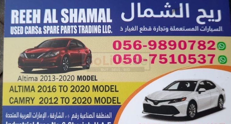 REEH AL SHAMAL NISSAN ,TOYOTA USED AUTO SPARE PARTS TR. (Used auto parts, Dealer, Sharjah spare parts Markets)