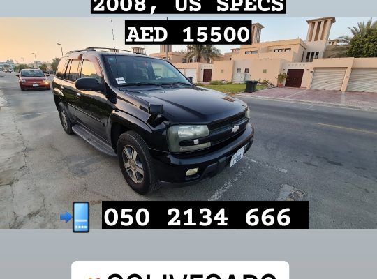 CHEVROLET TRAILBLAZER 2008, LTZ, FULLY LOADED, BRAND NEW TYRES CALL 050 2134666