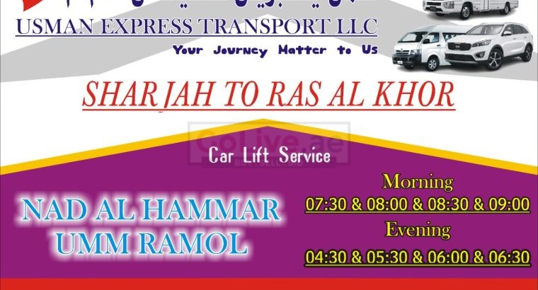 Car lift Sharjah to Ras Al khor – Nad al hamar