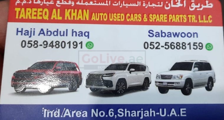 TAREEQ AL KHAN AUTO LEXUS, TOYOTA USED CARS & SPARE PARTS TR. (Used auto parts, Dealer, Sharjah spare parts Markets)