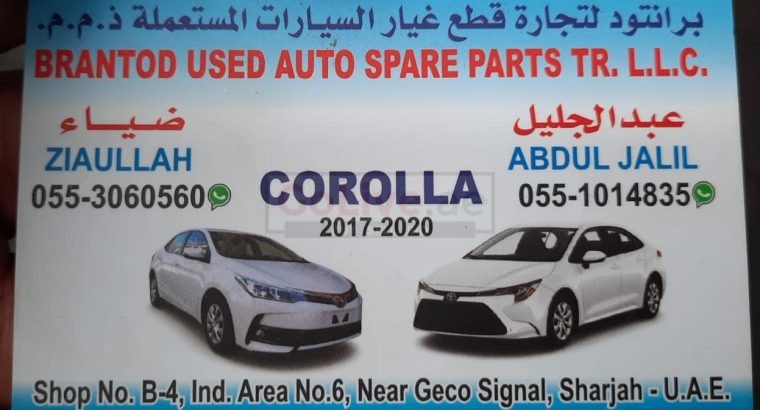 BRANTOD USED AUTO TOYOTA SPARE PARTS TR (Used auto parts, Dealer, Sharjah spare parts Markets)
