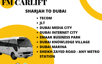 Car Lift Sharjah to JLT Media city Internet City Tecom