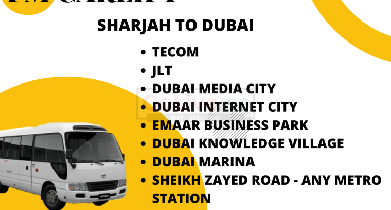 Car Lift Sharjah to JLT Media city Internet City Tecom