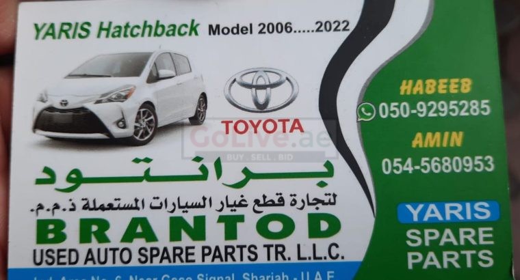 BRANTOD USED AUTO TOYOTA SPARE PARTS TR (Used auto parts, Dealer, Sharjah spare parts Markets)