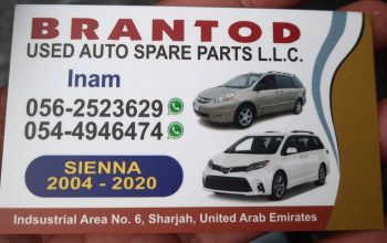 BRANTOD USED TOYOTA AUTO SPARE PARTS TR (Used auto parts, Dealer, Sharjah spare parts Markets)