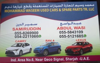 MUHAMMAD WASSEM USED LEXUS, NISSAN, TOYOTA CARS & SPARE PARTS TR (Used auto parts, Dealer, Sharjah spare parts Markets)