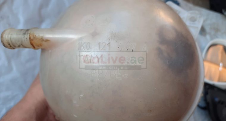 VOLKSWAGEN EOS 2009 GOLF JETTA AUDI SEAT SKODA COOLANT EXPANSION TANK PART NO 1K0121407A ( Genuine Used VOLKSWAGON Parts )