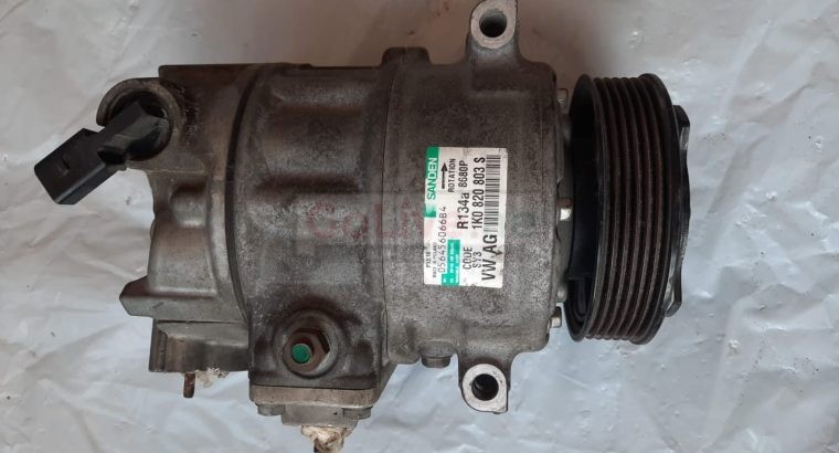VOLKSWAGEN EOS 2009 PASSAT GOLF TIGUAN JETTA GTI AUDI AC COMPRESSOR PART NO 1K0820803S ( Genuine Used VOLKSWAGON Parts )
