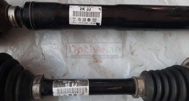VOLKSWAGEN EOS 2009 FRONT LEFT / RIGHT SIDE CV AXLE SHAFT PART NO 1K0407272 / 1K0407272 ( Genuine Used VOLKSWAGON Parts )
