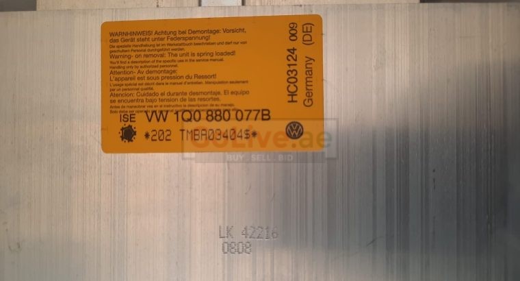 VOLKSWAGEN EOS 2009 Rear Rollover Protection Bar FITS FOR RIGHT OR LEFT SIDE PART NO 1Q0880077B ( Genuine Used VOLKSWAGON Parts )