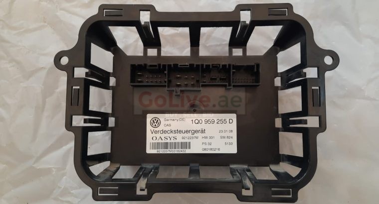 VOLKSWAGEN EOS 2009 CONVERTIBLE TOP ROOF CONTROL MODULE UNIT PART NO 1Q0959255D ( Genuine Used VOLKSWAGON Parts )