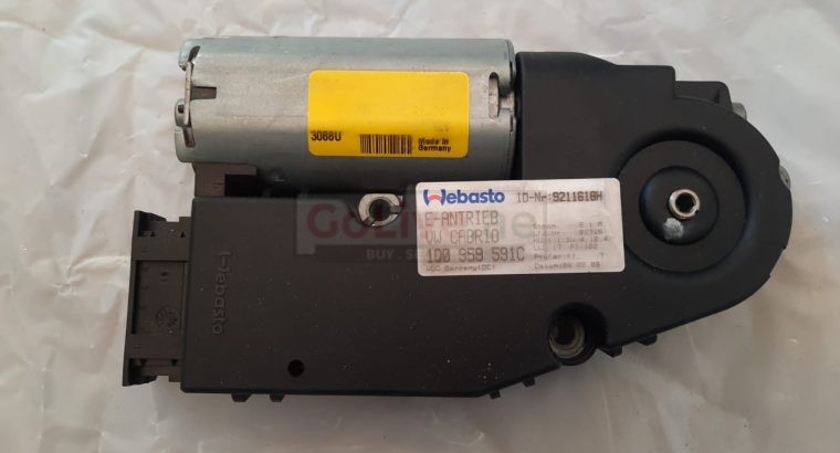 VOLKSWAGEN EOS 2009 CONVERTIBLE TOP SUNROOF MOTOR PART NO 1Q0959591C ( Genuine Used VOLKSWAGON Parts )