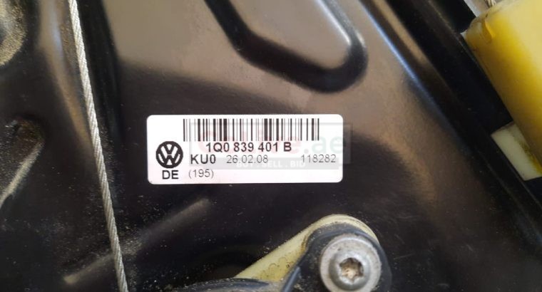 VOLKSWAGEN EOS 2009 REAR LEFT WINDOW MECHANISM PART NO 1Q0959703A 1Q0839401B ( Genuine Used VOLKSWAGON Parts )