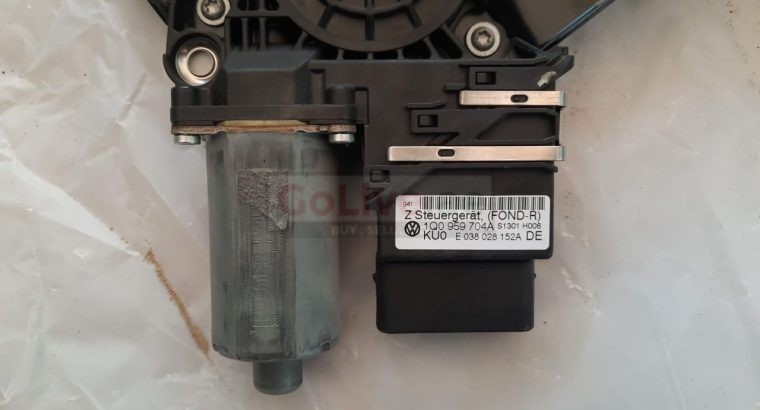 VOLKSWAGEN EOS 2009 REAR RIGHT SIDE WINDOW MECHANISM PART NO 1Q0959704A 1Q0839402B ( Genuine Used VOLKSWAGON Parts )