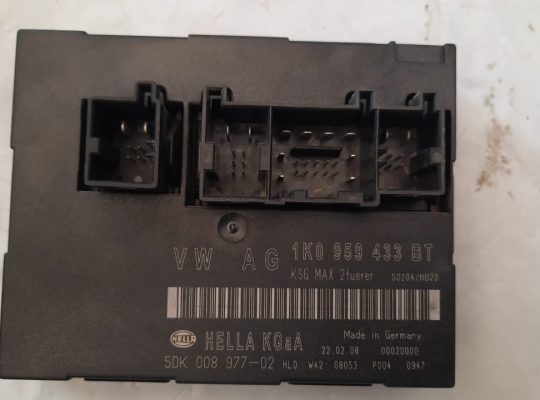 VOLKSWAGEN EOS 2009 COMFORT/CONVENIENCE MODULE PART NO 1K0959433BT ( Genuine Used VOLKSWAGON Parts )
