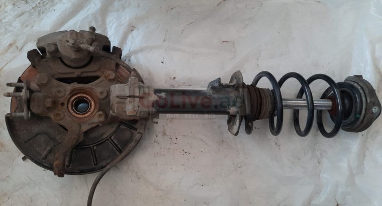 VOLKSWAGEN EOS 2009 FRONT LEFT SUSPENSION LEG HUB WITH SHOCK ABSORBER 1T0413031HM ( Genuine Used VOLKSWAGON Parts )