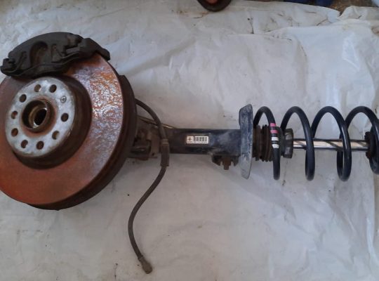 VOLKSWAGEN EOS 2009 FRONT RIGHT SUSPENSION LEG HUB WITH SHOCK ABSORBER 1T0413031HM ( Genuine Used VOLKSWAGON Parts )