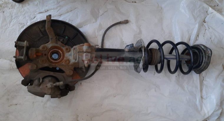 VOLKSWAGEN EOS 2009 FRONT RIGHT SUSPENSION LEG HUB WITH SHOCK ABSORBER 1T0413031HM ( Genuine Used VOLKSWAGON Parts )