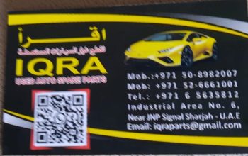 IQRA USED AUTO LEXUS ,TOYOTA, SPARE PARTS TR. (Used auto parts, Dealer, Sharjah spare parts Markets)