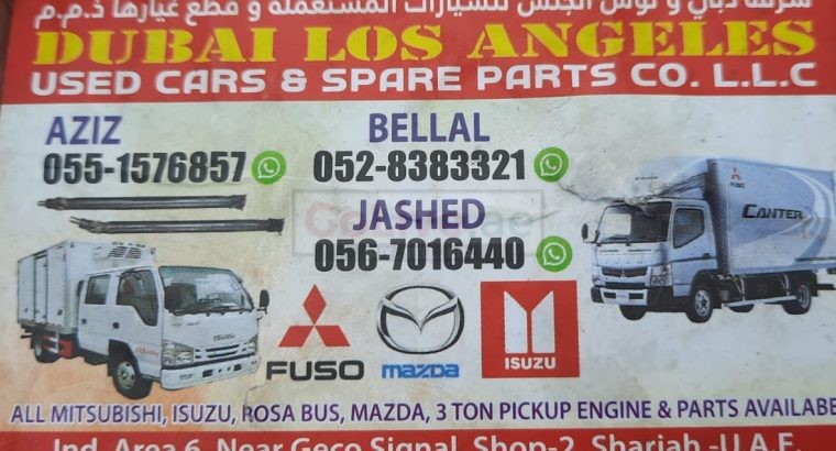 DUBAI LOS ANGELES USED ISUZU MAZDA MITSUBHISHI CARS & SPARE PARTS TR. (Used auto parts, Dealer, Sharjah spare parts Markets)