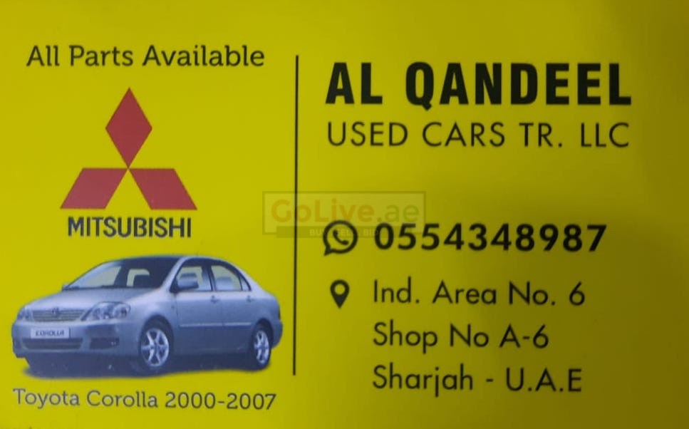 Al Qandeel Used Mitsubishi Cars And Spare Parts Tr Used Auto Parts