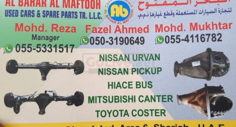 AL BAHAR MAFTOOH USED NISSAN CARS & SPARE PARTS TR. (Used auto parts, Dealer, Sharjah spare parts Markets)