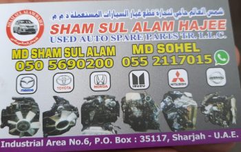 SHAMSUL ALAM HAJEE USED NISSAN, KIA,MAZDA TOYOTA AUTO SPARE PARTS TR. (Used auto parts, Dealer, Sharjah spare parts Markets)