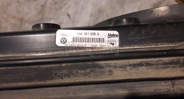 VOLKSWAGEN EOS 2009 COMPLETE RADIATOR KIT PART NO 1K0121205G ( Genuine Used VOLKSWAGON Parts )