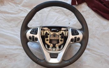 FORD EDGE 2014 LEATHER STEERING WHEEL PART NO DT43-3F563-BB ( Genuine Used FORD Parts )