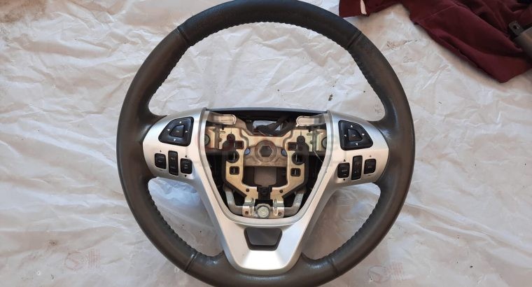 FORD EDGE 2014 LEATHER STEERING WHEEL PART NO DT43-3F563-BB ( Genuine Used FORD Parts )