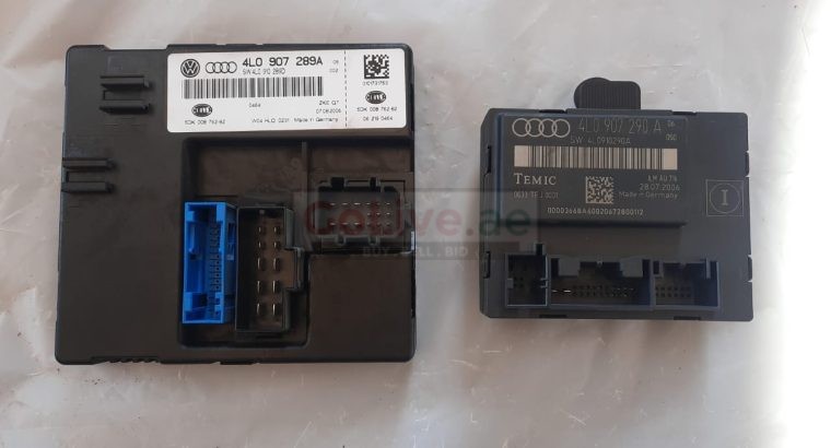 AUDI Q7 2007 BASE COMFORT & DOOR CONTROL MODULE UNIT W BRACKET PART NO 4L0907289A 4L0907290A 4L0907461 ( Genuine Used AUDI Parts )