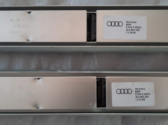 AUDI Q7 2007 TRUNK TRIM RAILS PART NO 4L0863556 4L0863555 ( Genuine Used AUDI Parts )
