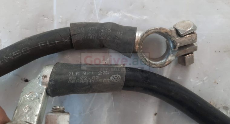 AUDI Q7 2007 NEGATIVE BATTERY CABLE & WIRING SET FOR BATTERY PART NO 7L0971235 7L0971225 ( Genuine Used AUDI Parts )