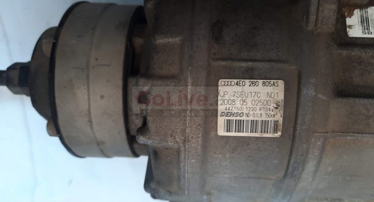 AUDI Q7 2007 AC COMPRESSOR PUMP UNIT PART NO 4E0260805AS ( Genuine Used AUDI Parts )