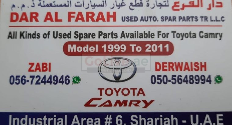 DAR AL FALAH USED TOYOTA AUTO SPARE PARTS TR. (Used auto parts, Dealer, Sharjah spare parts Markets)