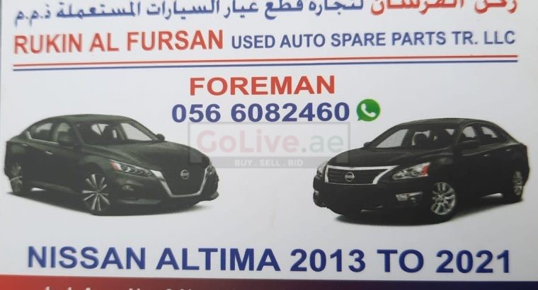 RUKN AL FURSAN USED HONDA ,NISSAN AUTO SPARE PARTS TR. (Used auto parts, Dealer, Sharjah spare parts Markets)