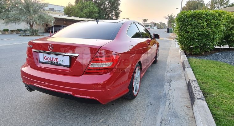 MERCEDES BENZ C250 COUPE 2012, AMG KIT, SINGLE OWNER CALL 050 2134666