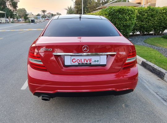 MERCEDES BENZ C250 COUPE 2012, AMG KIT, SINGLE OWNER CALL 050 2134666